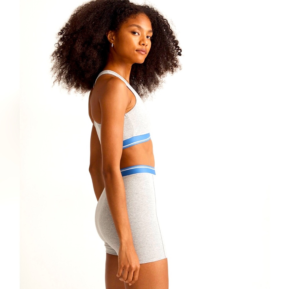 Madewell Bralette and Biker shorts set sz S